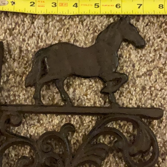 🔥HOT Equestrian Horse Iron Wall Decor with Bell Final Inventory NEW - Picture 6 of 8